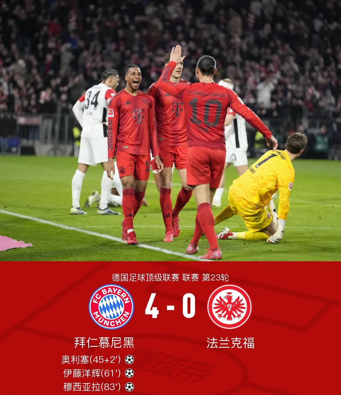 关于拜仁慕尼黑力克对手,强劲发力冲击封王的信息 关于拜仁慕尼黑力克对手,强劲发力冲击封王的信息